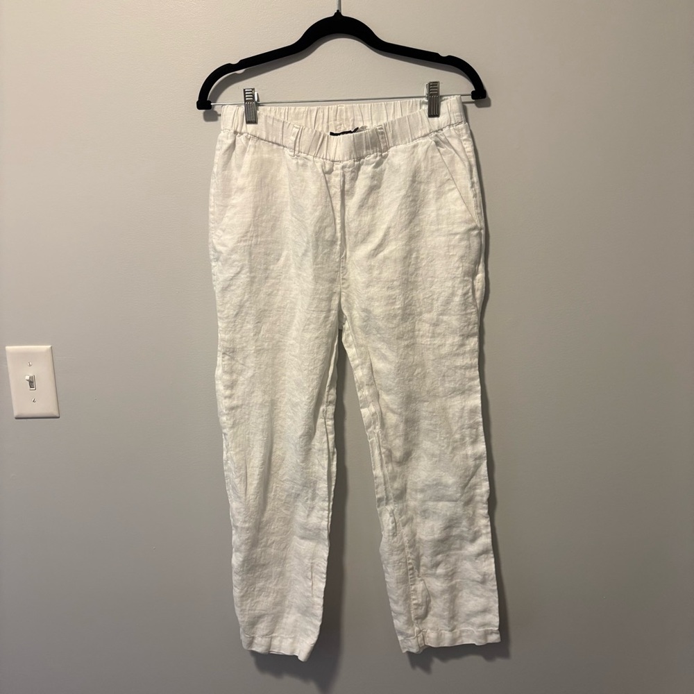 Quince Women’s White 100% Linen pants